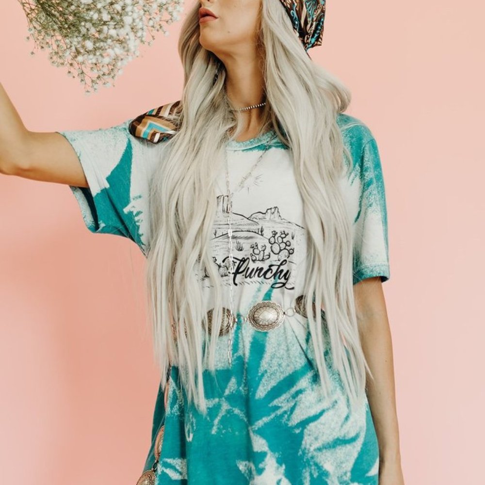 BLEACHED PUNCHY Dye Graphic Tee - Picture 5 of 14